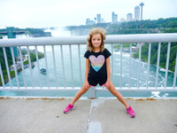 One foot in USA, one foot in Canada