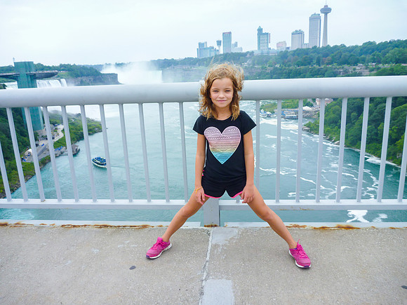One foot in USA, one foot in Canada